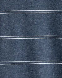 Boys Striped Long-Sleeve Tee - Navy
