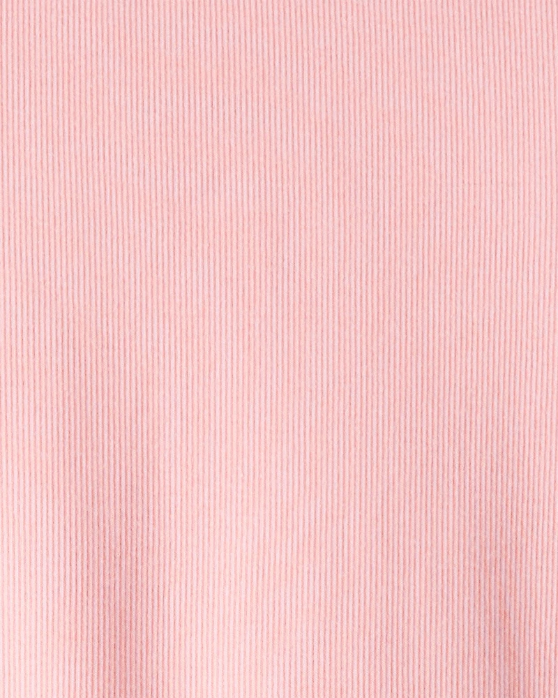 Girls 2-Piece Floral Print Long-Sleeve Top & Skirt Set