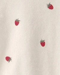Baby Girl 2-Piece Organic Cotton Sweater Set in Berry Print