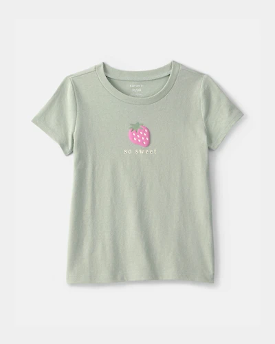 Toddler Girl Strawberry Graphic Tee - Green