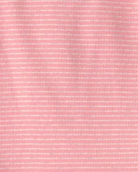 Toddler Girl 2-Piece Organic Cotton Ribbed Pajama Set in Stripes