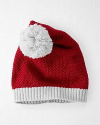 Baby Organic Cotton Sweater Knit Santa Hat