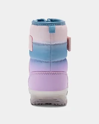 Toddler Girl Light-Up Ombre Snow Boots - Blue/Purple
