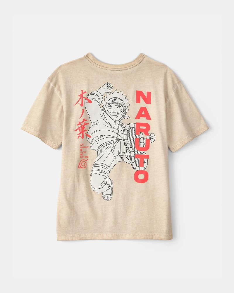 Boys Naruto Graphic Tee - Beige