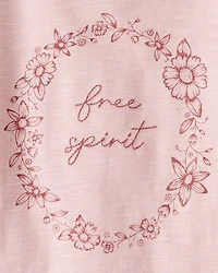 Toddler Girl Organic Cotton Free Spirit Long-Sleeve Jersey Tee