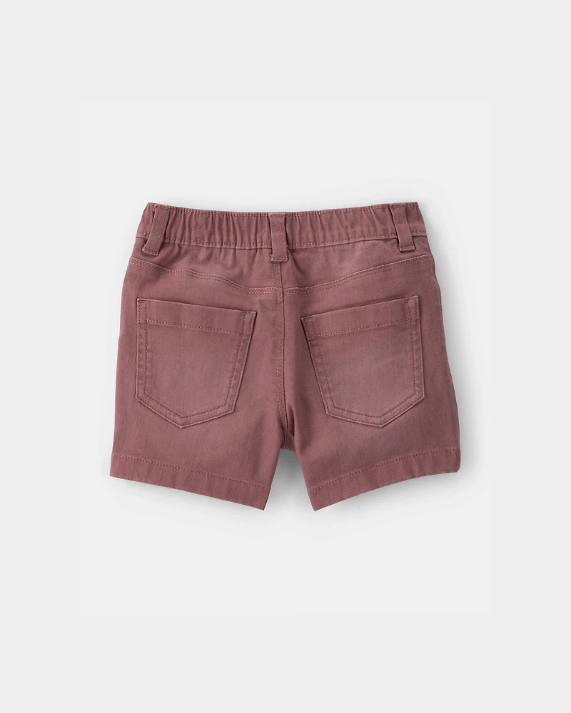 Toddler Boy Twill Pull-On Shorts - Brown