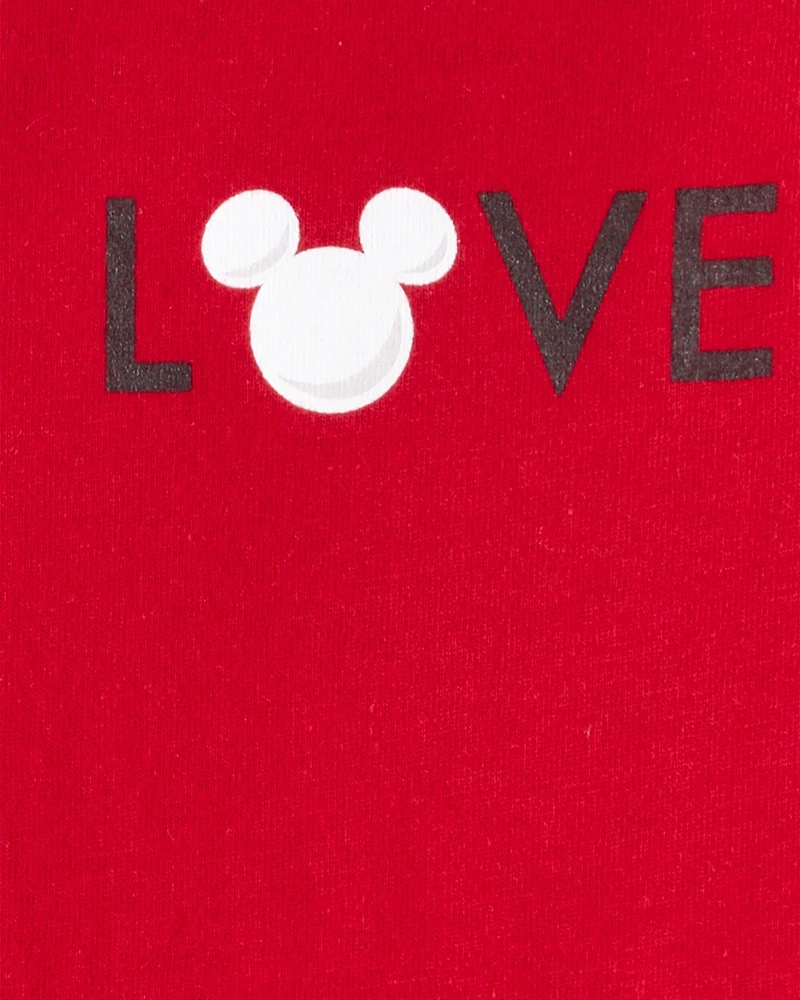 Toddler Boy Valentine's Day Disney© Mickey Mouse Short-Sleeve Graphic Tee - Red