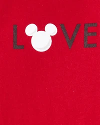 Toddler Boy Valentine's Day Disney© Mickey Mouse Short-Sleeve Graphic Tee - Red