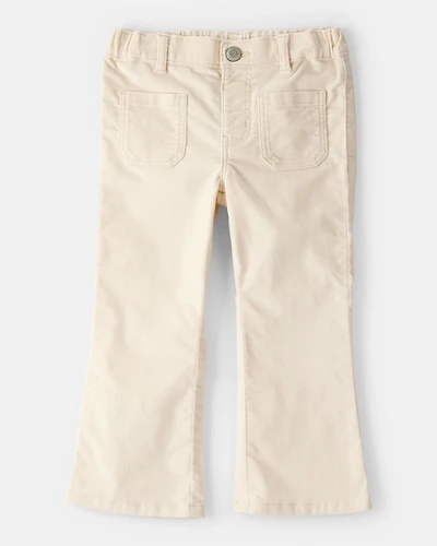 Toddler Girl Flare Pants - Ivory