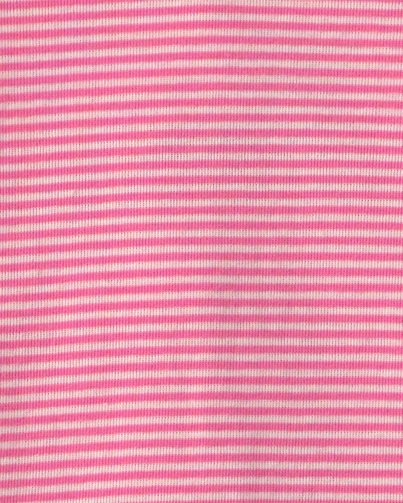 Baby Girl 4-Piece Pets 100% Cotton Snug Fit Pajama Set - Pink/Cream
