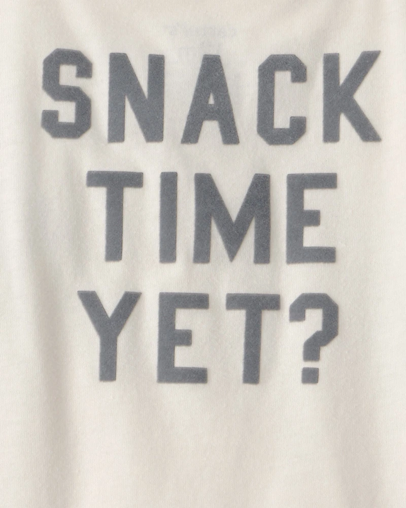 Baby Boy Cookies & Milk Long-Sleeve Graphic Tee - Cream