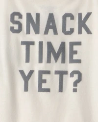 Baby Boy Cookies & Milk Long-Sleeve Graphic Tee - Cream