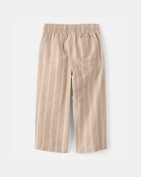Toddler Boy 2-Piece Striped Button-Down Shirt & Pant Set - Brown