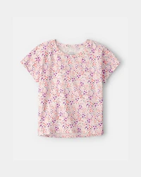Girls Floral Top - Pink