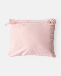 Kid Packable Hooded Puffer Jacket - Pink