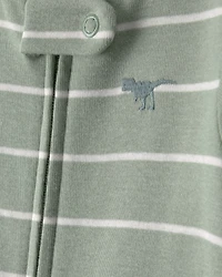 Toddler 2-Pack Dinosaur Snug Fit 1-Piece Pajama - Green/Cream