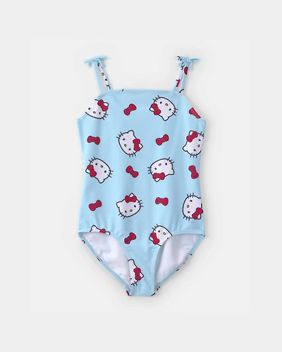 Girls 1-Piece Hello Kitty® Swimsuit - Blue