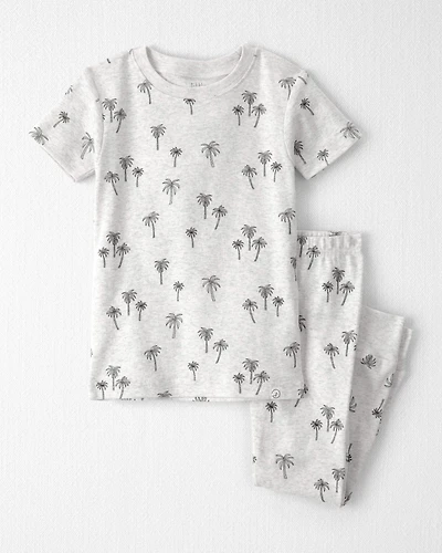 Toddler 2-Piece Organic Cotton Pajamas in Palm Trees