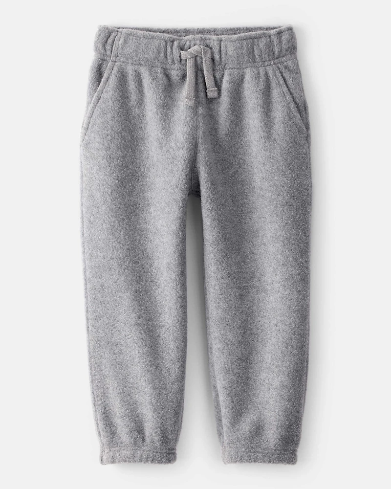 Toddler Boy Fleece Joggers - Grey