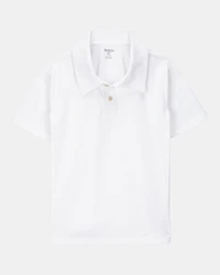 Kid Active Uniform Polo Shirt in Moisture Wicking BeCool™ Fabric - White