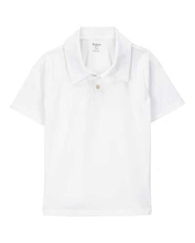 Kid Active Uniform Polo Shirt in Moisture Wicking BeCool™ Fabric - White