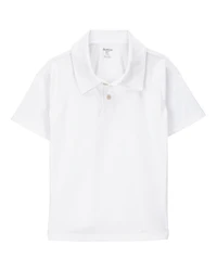 Kid Active Uniform Polo Shirt in Moisture Wicking BeCool™ Fabric - White