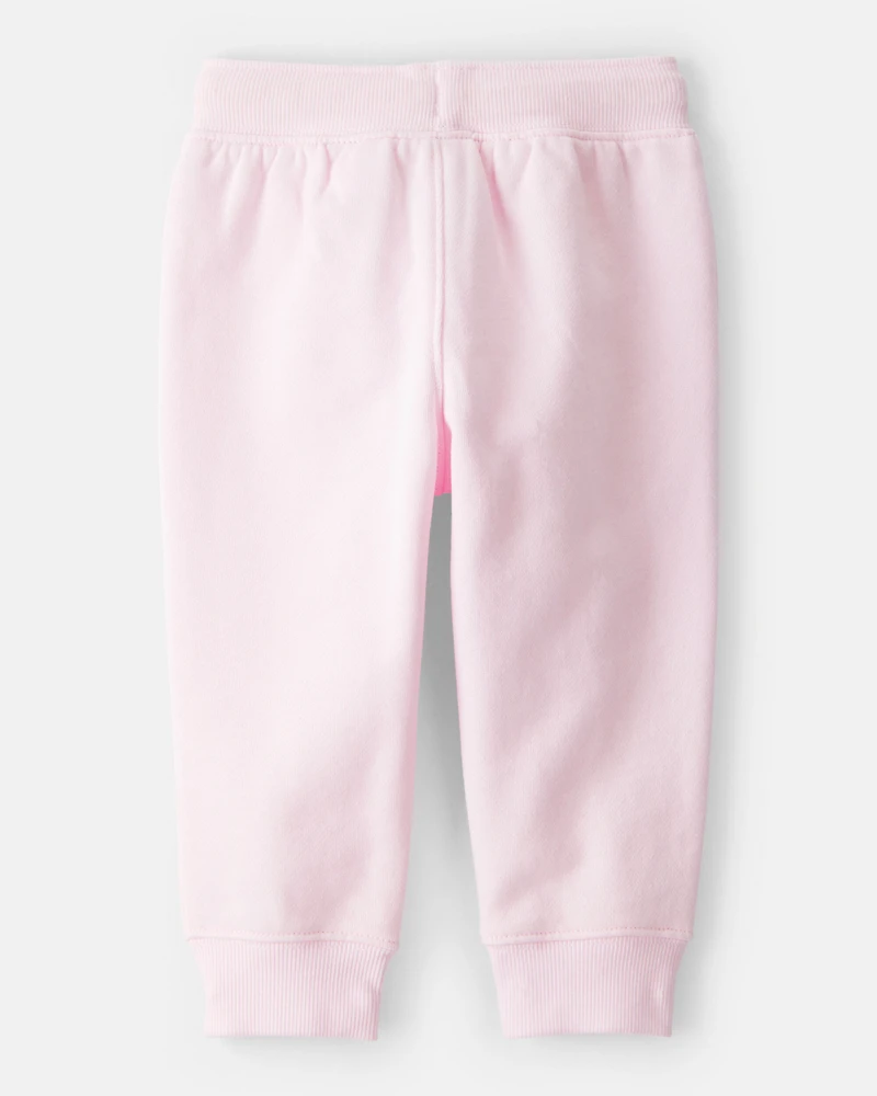 Baby Girl Drawstring Joggers - Pink