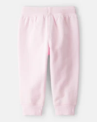 Baby Girl Drawstring Joggers - Pink