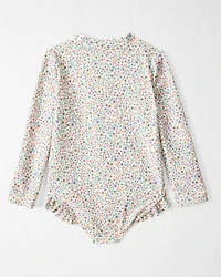 Toddler Girl Recycled Ruffle Swimsuit
