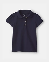 Toddler Girl 2-Pack Uniform Polo Shirts