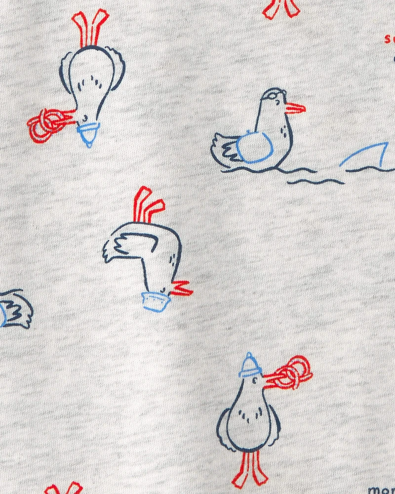 Toddler Seagull T-Shirt - Grey