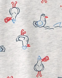 Toddler Seagull T-Shirt - Grey