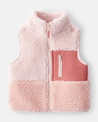 Baby Girl Fleece Vest - Pink