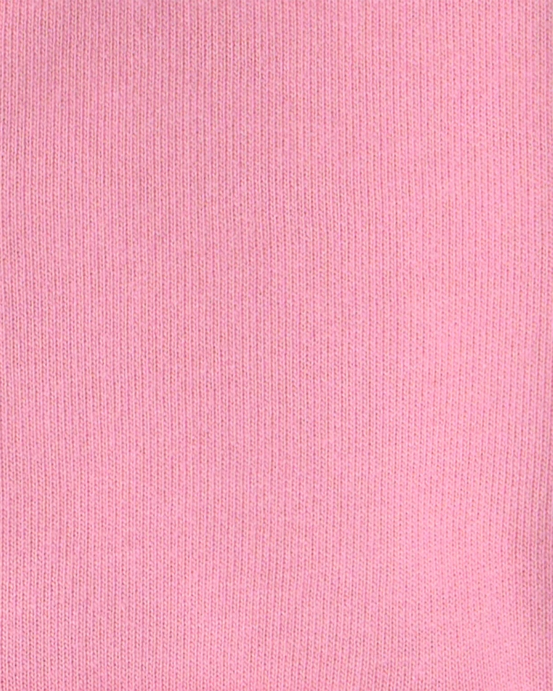 Baby Girl French Terry Zip-Up Hoodie - Pink