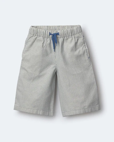Toddler Girl Wide-Leg Pants in Stripes - Slate Blue