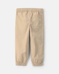 Toddler Boy Canvas Pull-On Pants - Khaki