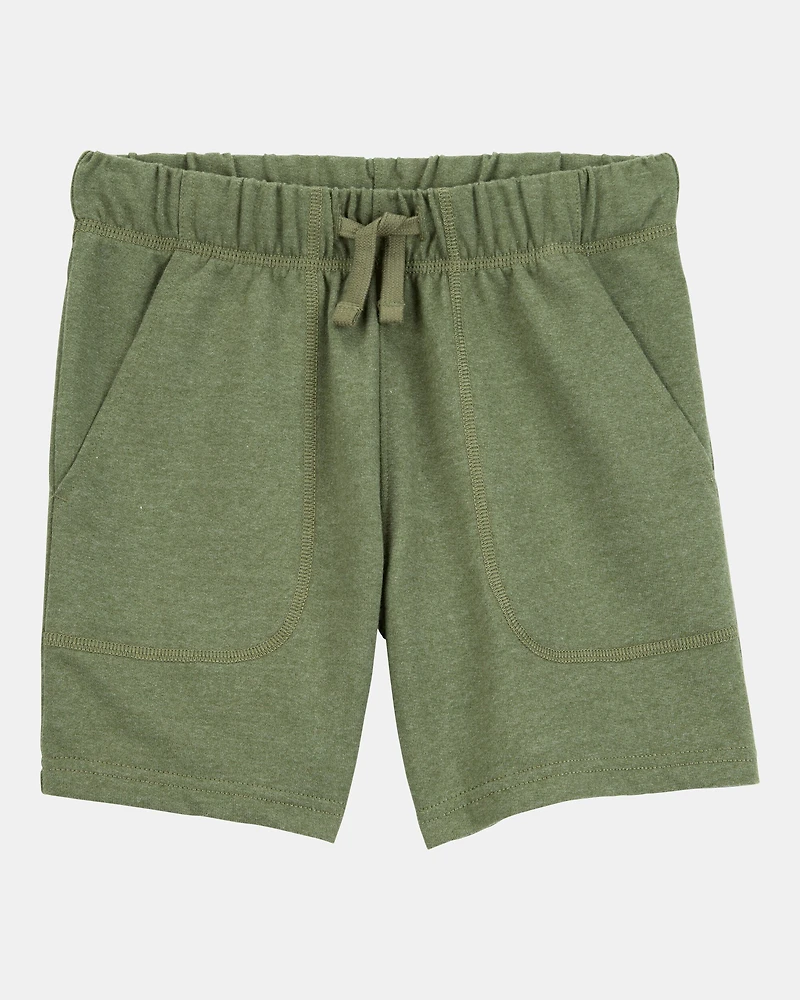 Boys Pull-On French Terry Shorts - Green