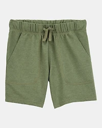 Boys Pull-On French Terry Shorts - Green