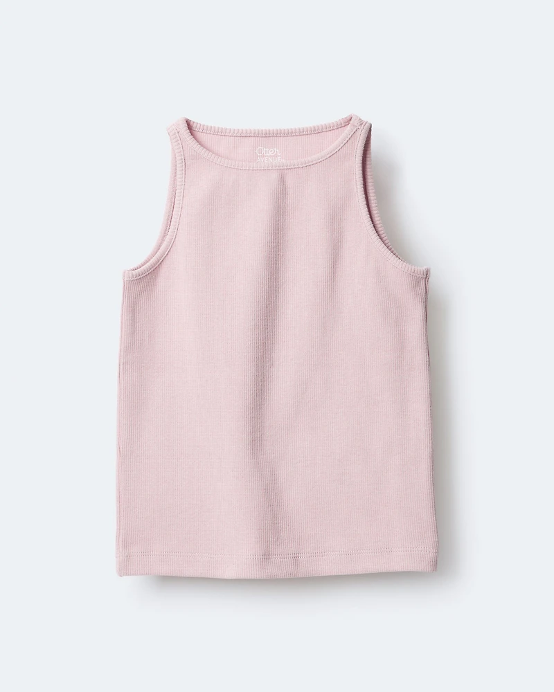 Toddler Girl Ribbed Playtime Tank Top - Pink
