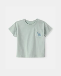 Baby Boy Pocket Tee - Mint Green