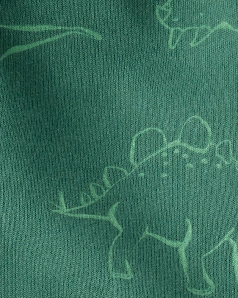 Baby 3-Piece "Little Guy Big Roar" Dinosaur Jacket Outfit Set - Green/Ivory