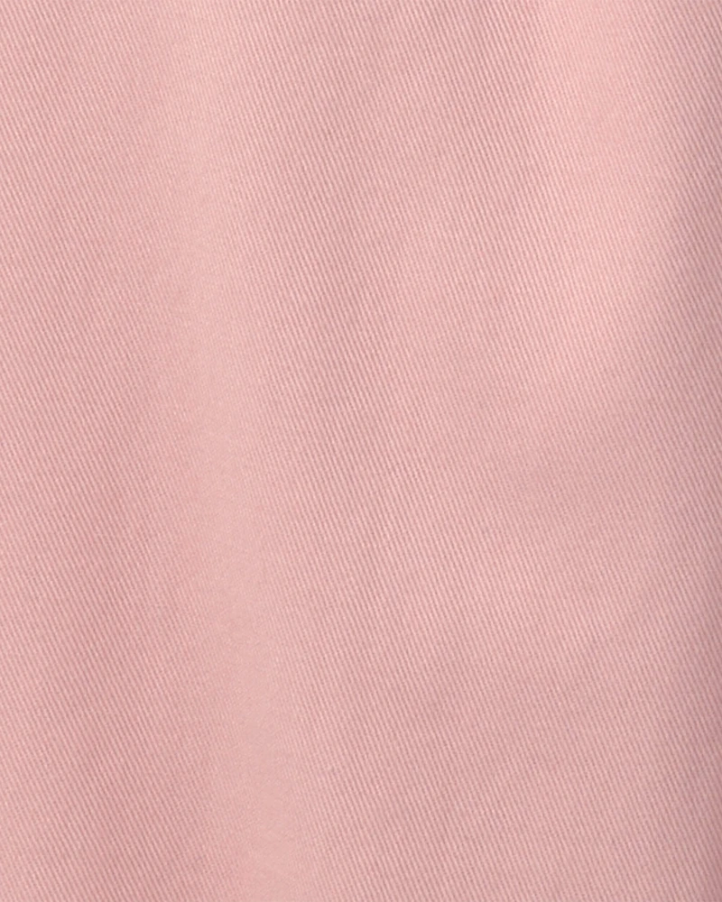 Girls 2-Piece 'Love' Fleece Pullover & Pant Set - Pink