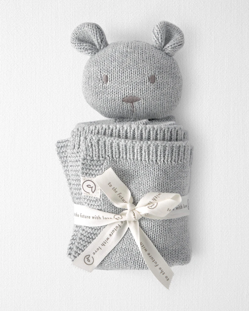 Baby Organic Cotton Bear Lovey