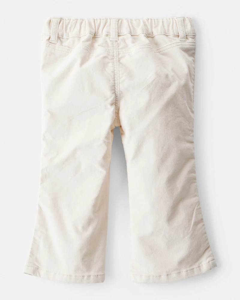 Baby Girl Flare Pants - Ivory
