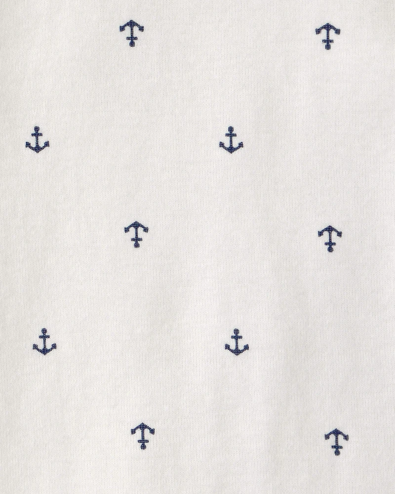 Baby Boy 3-Piece Anchor Polo Outfit Set - Red/Blue/White