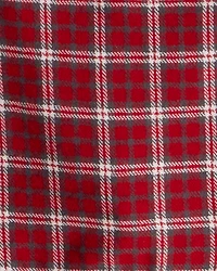 Toddler Girl 2-Piece PlaidCotton Long-Sleeve Dress Set - Red