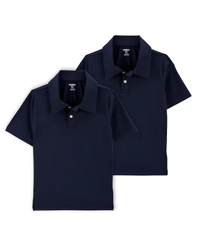 Kid -Pack Active Uniform Polo Shirts in Moisture Wicking BeCool™ Fabric