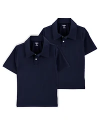 Kid -Pack Active Uniform Polo Shirts in Moisture Wicking BeCool™ Fabric