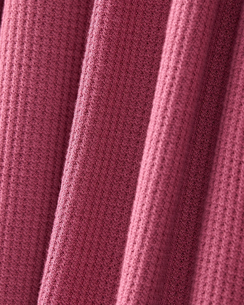 Girls PurelySoft Long-Sleeve 2-Piece Pajamas - Burgundy