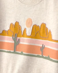 Toddler Boy Cactus Desert Graphic Tee - Cream